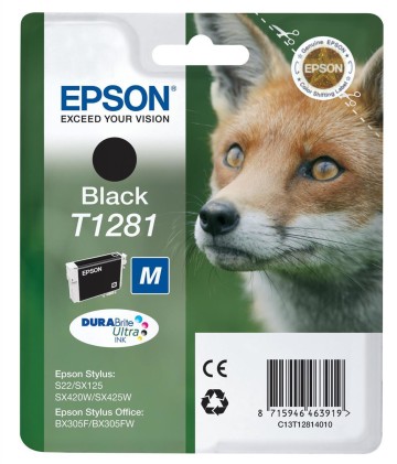 Epson Cart Ink Nero Stylus S22/Sx125/Sx420W/Sx130, Serie M Volpe