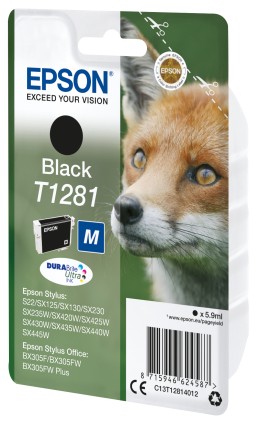 Epson Cart Ink Nero Stylus S22/Sx125/Sx420W/Sx130, Serie M Volpe