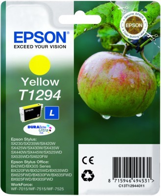 Epson Cart Ink Giallo Bx 305F 320Fw Sx420W 425W, Serie L Mela