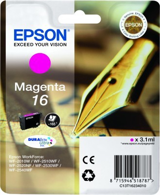ORIGINALE Epson Cartuccia d'inchiostro magenta C13T16234012 16 165 pagine 3,1ml standard