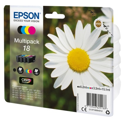 Originale Epson Cart Ink Multipack Per Xp-102/202/205/302/305/402 Serie Margherita