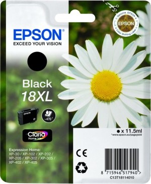 Epson Daisy Cartuccia Margherita Nero Inchiostri Claria Home 18XL