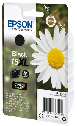 Epson Daisy Cartuccia Margherita Nero Inchiostri Claria Home 18XL
