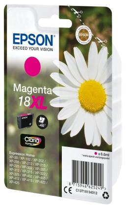 Epson Cart Ink Magenta Xl Per Xp-102/202/205/302/305/402 Serie Margherita