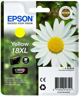 Epson Daisy Cartuccia Margherita Giallo Inchiostri Claria Home 18XL