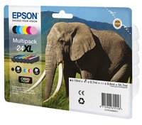 Cartucce Epson originale T24 MULTIPACK XL (Elefante)
