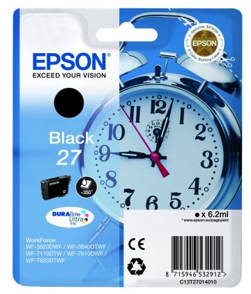 Epson Alarm clock Cartuccia Sveglia Nero Inchiostri DURABrite Ultra 27