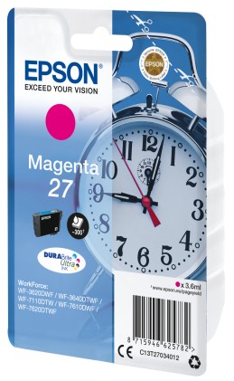 Epson Alarm clock Cartuccia Sveglia Magenta Inchiostri DURABrite Ultra 27