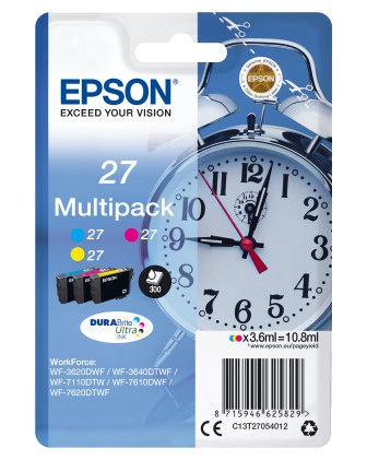Set Cartucce Stampante Epson C13T27054022 Serie Orologio T27 Multipack