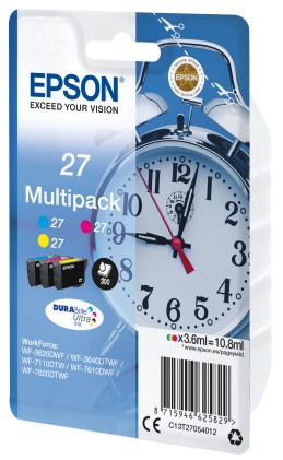 Set Cartucce Stampante Epson C13T27054022 Serie Orologio T27 Multipack
