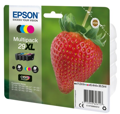 Epson Strawberry Multipack Fragole 4 colori Inchiostri Claria Home 29XL