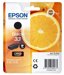 Epson Oranges Cartuccia Nero T33 Claria Premium