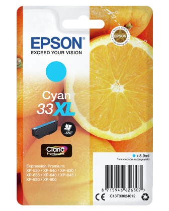 Cartuccia Stampante Epson Claria T33 Xl C13T33624020