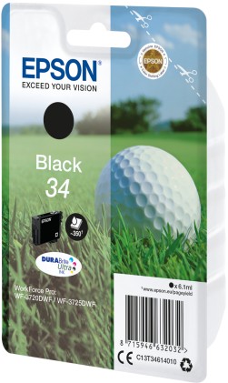 Epson Golf ball Singlepack nero 34 DURABrite Ultra Ink