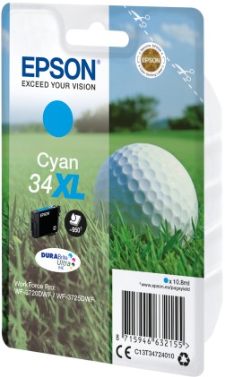 Epson Cart. Ink Ciano 34Xl Serie Pallina Da Golf
