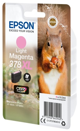 ORIGINALE Epson Cartuccia d'inchiostro magenta (chiaro) C13T37964010 378XL 830 pagine 10,3ml