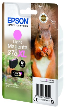 ORIGINALE Epson Cartuccia d'inchiostro magenta (chiaro) C13T37964010 378XL 830 pagine 10,3ml