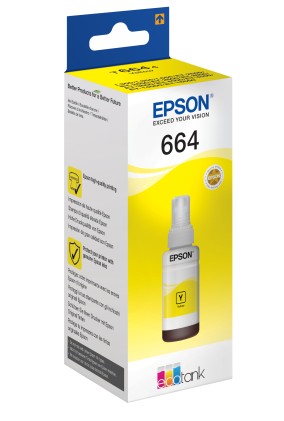 Epson Flacone Ink Giallo 70Ml Per Serie L Eco Tank, T6641
