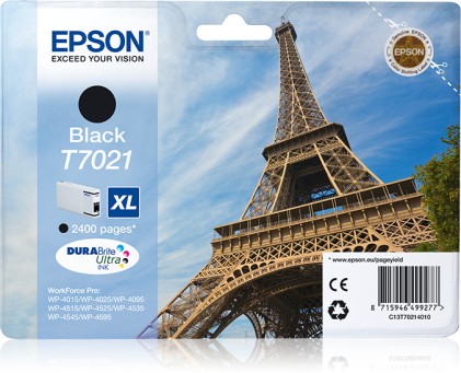 Epson Cart Ink Nero Xl Per Wf Pro 4000/5000, Serie Xl Tour Eiffel