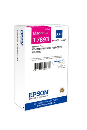 Epson Cart Ink Magenta Xxl Per Wf-5620, Serie Torre Di Pisa
