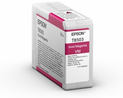 ORIGINALE Epson Cartuccia d'inchiostro magenta C13T85030N T8503 80ml