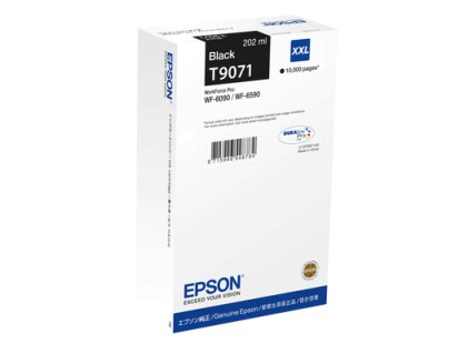 ORIGINALE Epson Cartuccia d'inchiostro nero C13T90714N T9071 XXL 10000 pagine 202ml