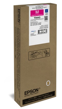 ORIGINALE Epson Cartuccia d'inchiostro magenta C13T944340 T9443 3000 pagine 19,9ml