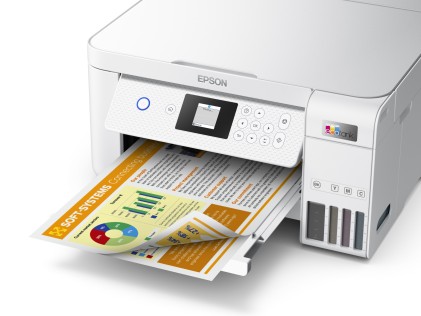 ORIGINALE Epson stampante Bianco EcoTank ET-2856 C11CJ63406
