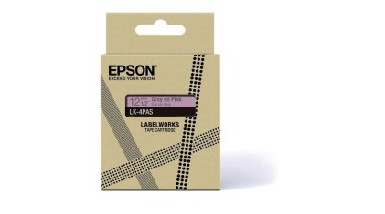 ORIGINALE Epson Nastro GrigiosuRosa LK-4PAS C53S672103