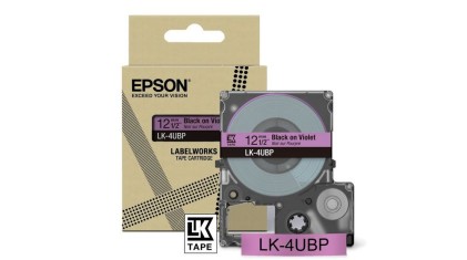 ORIGINALE Epson Nastro nerosuVioletto LK-4UBP C53S672101