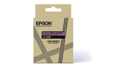 ORIGINALE Epson Nastro nerosuVioletto LK-4UBP C53S672101