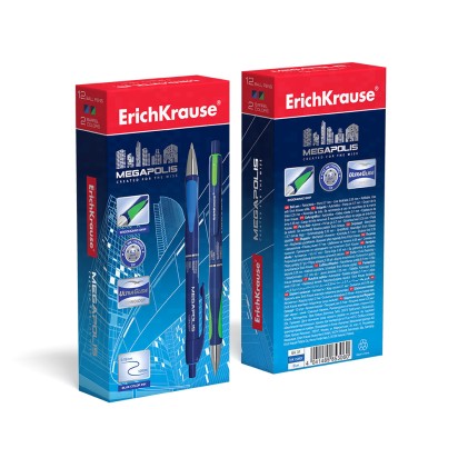 ErichKrause 31 penna a sfera Blu Penna a sfera retrattile a clip Medio 12 pz