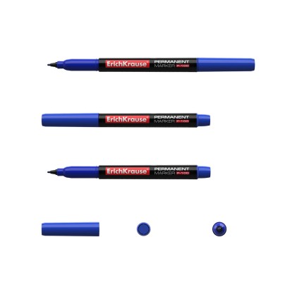 ErichKrause P-100 marcatore permanente Tipo di punta Blu 12 pz