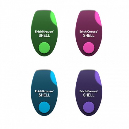 ErichKrause Shell gomma per cancellare Gomma termoplastica (TPR) Multicolore 24 pz