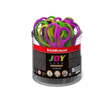 ErichKrause Joy Ergo Forbici per attività manuali Taglio a zig zag Multicolore