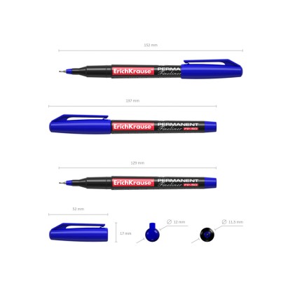 ErichKrause FP-50 penna tecnica Fine Blu 12 pz