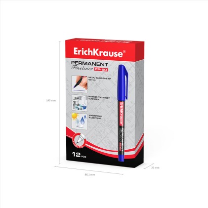 ErichKrause FP-50 penna tecnica Fine Blu 12 pz