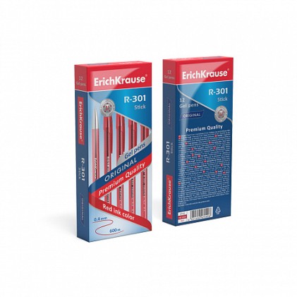 ErichKrause 42722 penna gel Penna in gel con cappuccio Rosso / 1 pezzo