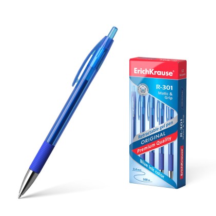 ErichKrause 46814 penna gel Penna in gel retrattile Blu / 1 pezzo