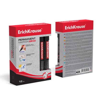 ErichKrause P-200 marcatore permanente Tipo di punta Blu 12 pz