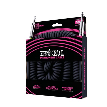 Cavo Chitarra Ernie Ball Spirale Nero 6044
