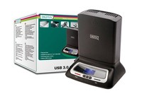 Docking Station Usb 3.0 Con Ventola E Display Per Hd 2,5" E 3,5" Sata