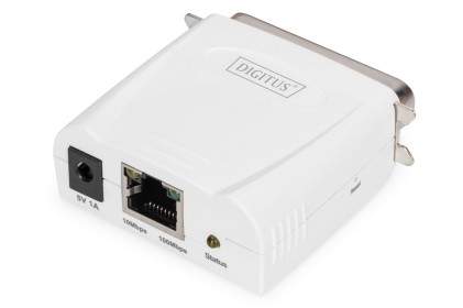 Print Server Di Rete Con Una Porta Rj45 10/100 Mbps Per Stampanti Centronics Parallele 36 Poli