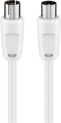 Cavo Antenna Maschio/Femmina Mt 1,50 Colore Bianco