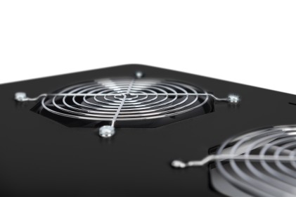 Kit 6 Ventole Con Termostato Colore Nero Per Armadi Linea Server