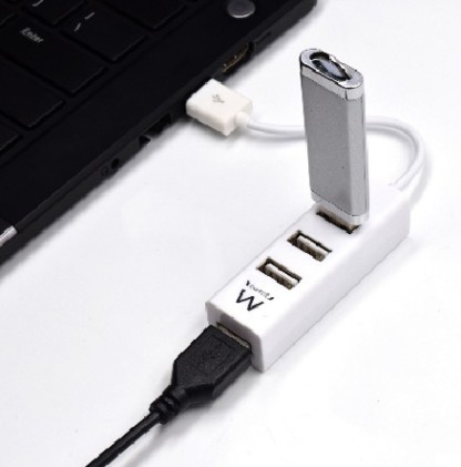 Ewent EW1122 hub di interfaccia USB 2.0 Bianco