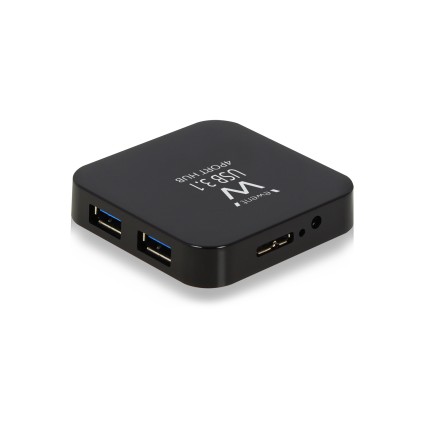 Ewent EW1134 hub di interfaccia USB 3.2 Gen 2 (3.1 Gen 2) Type-A 5000 Mbit/s Nero
