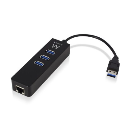Ewent EW1140 replicatore di porte e docking station per laptop USB 3.2 Gen 1 (3.1 Gen 1) Type-A Nero