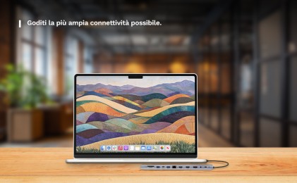 Ewent EW1150 replicatore di porte e docking station per laptop Cablato USB 3.2 Gen 1 (3.1 Gen 1) Type-C Alluminio