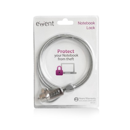 Ewent EW1241 cavo di sicurezza Argento 1,5 m